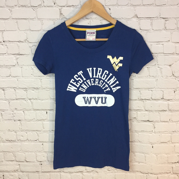 PINK Victoria's Secret | West Virginia WVU Tee - Picture 1 of 3